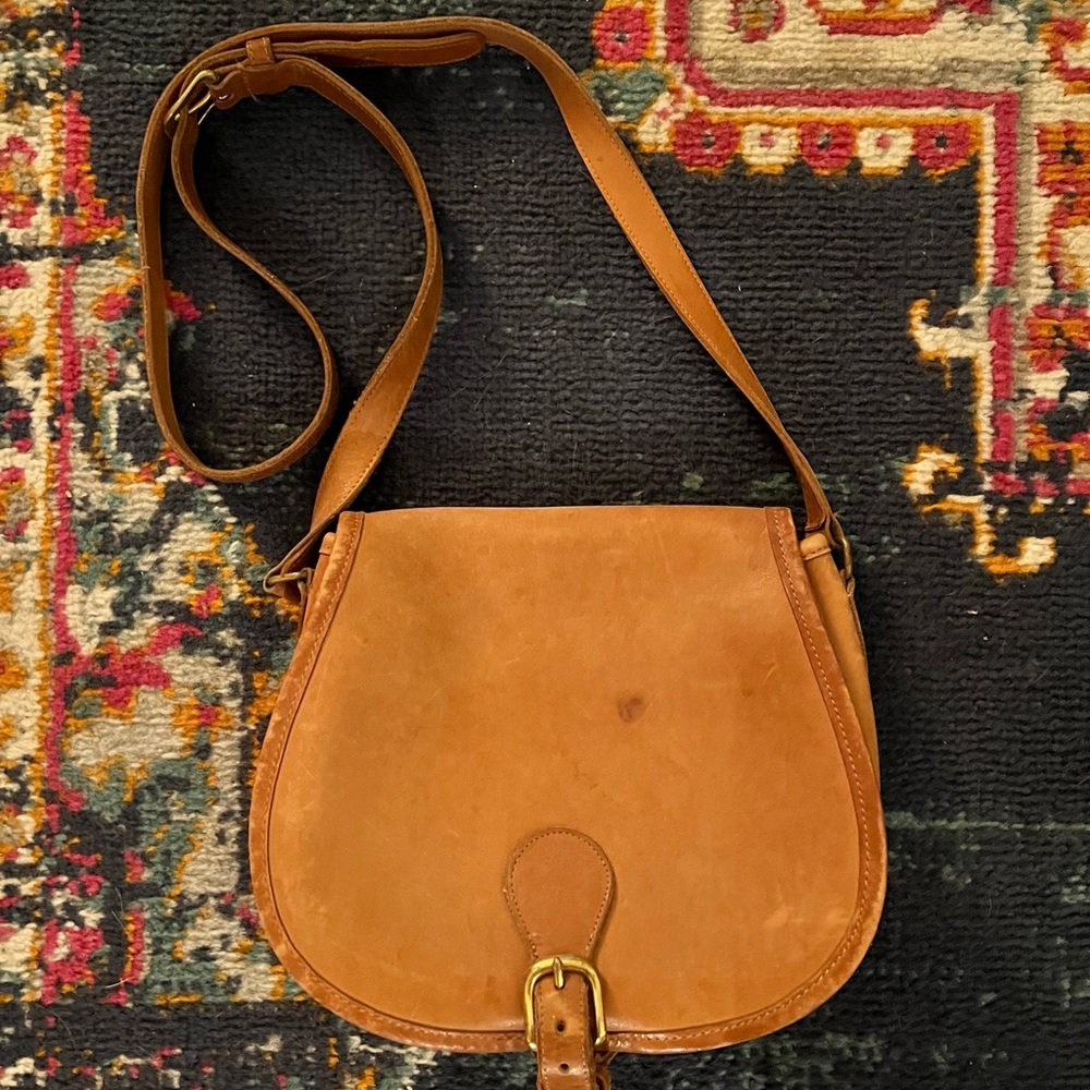 Vintage Coach Saddle Bag